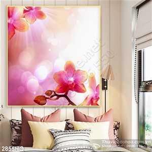 Tranh hoa lan trang trí treo tường đẹp