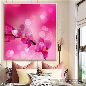 Tranh hoa lá nghệ thuật đẹp