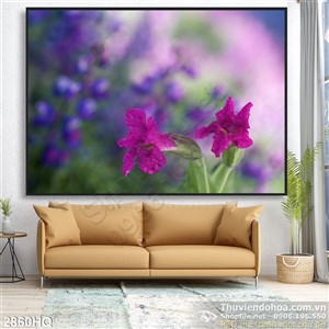 Tranh hoa lá nghệ thuật trang trí phòng ngủ