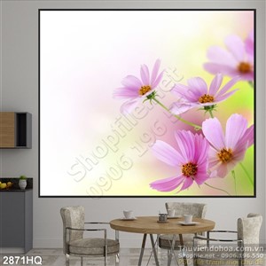 Tranh hoa lá nghệ thuật hiện đại