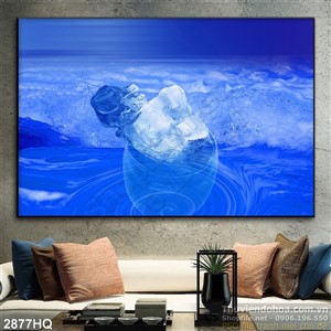 Tranh hoa lá trang trí hiện đại