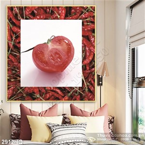 Tranh cà chua trang trí bếp
