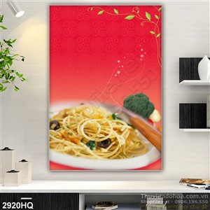 Tranh món ăn trang trí bếp