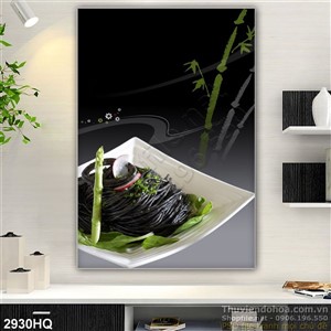 Tranh các món ăn trang trí bếp