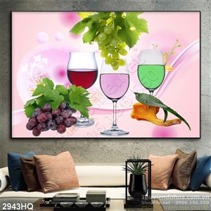 Tranh nước ép trang trí quán cà phê