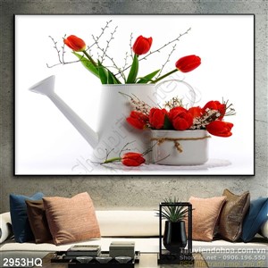 Tranh hoa tulip trang trí phòng đẹp