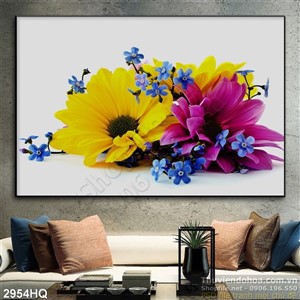 Tranh hoa Cúc trang trí treo tường đẹp