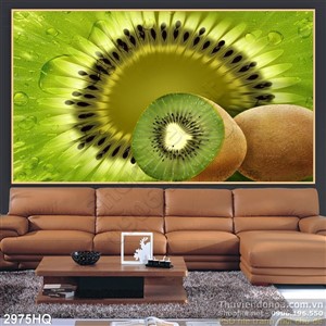 Tranh quả Kiwi trang trí dán tường đẹp