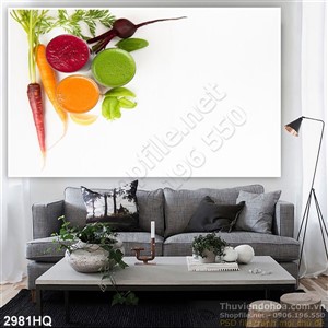 Tranh rau củ qủa dán tường