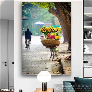 Tranh hoa lá nhiếp ảnh