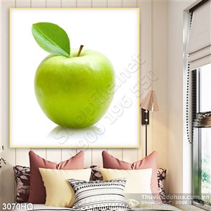Tranh táo xanh đẹp