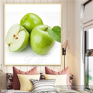 Tranh quả táo xanh