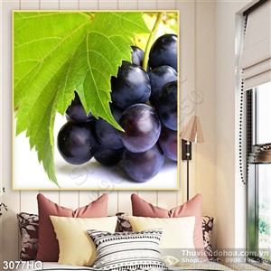Tranh chùm nho tím