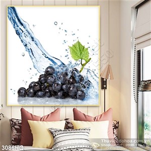 Tranh nho làm nước ép