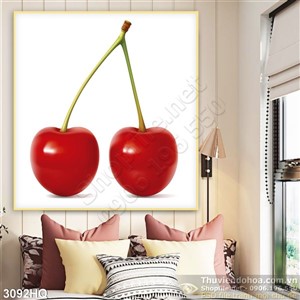 Tranh quả cherry