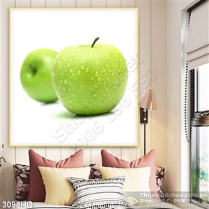 Tranh quả táo xanh