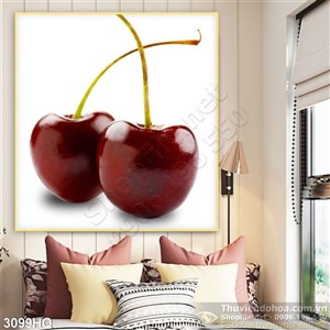 Tranh quả cherry