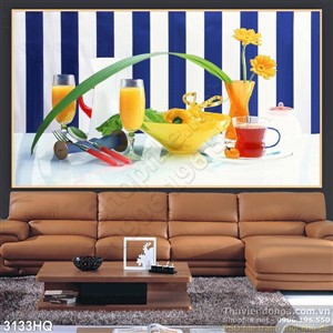 Tranh nước ép trái cây