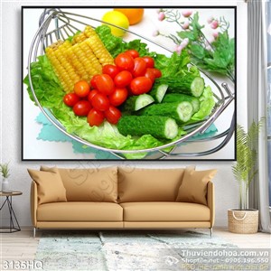 Tranh thực phẩm nấu bếp