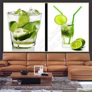 Tranh nước Chanh đá