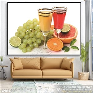 Tranh nước ép trái cây