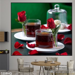 Tranh hoa hồng trang trí nghệ thuật