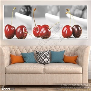 Tranh quả cherry
