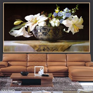Tranh hoa Ly sơn dầu đẹp