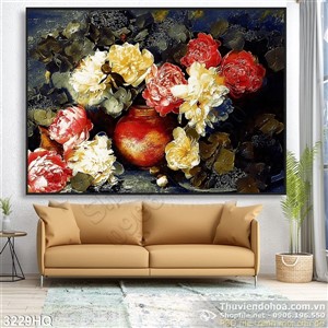 Tranh hoa sơn dầu Châu Âu