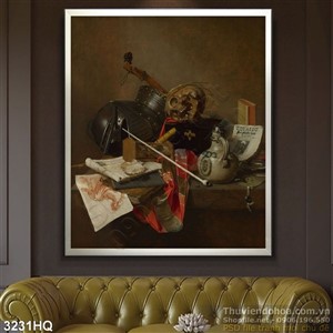 Tranh hoa lá trang trí phòng ngủ