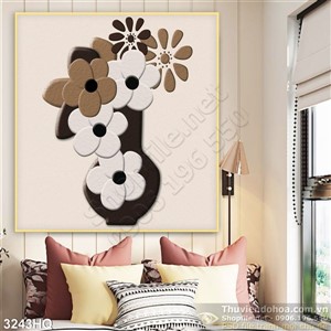 Tranh hoa đào trang trí treo tường