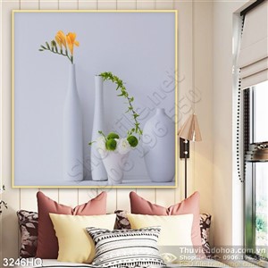 Tranh bình hoa trang trí đẹp