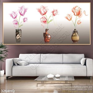 Tranh hoa trang trí treo tường đẹp