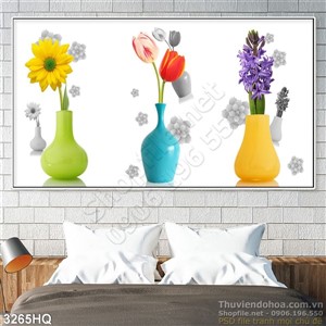 Tranh hoa lá nghệ thuật đẹp