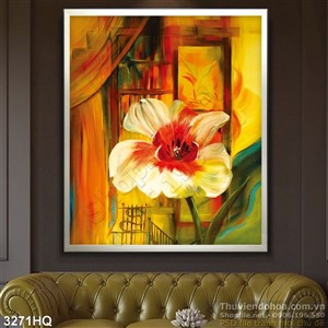 Tranh sơn dầu trang trí treo tường