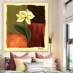 Tranh hoa sơn dầu treo tường