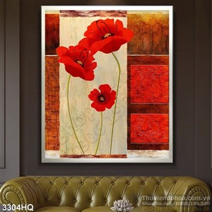 Tranh hoa Mỹ Nhân đẹp độc đáo