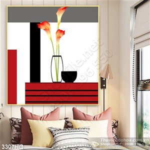 Tranh hoa Vân Môn trang trí hiện đại