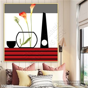 Tranh hoa Vân Môn treo tường