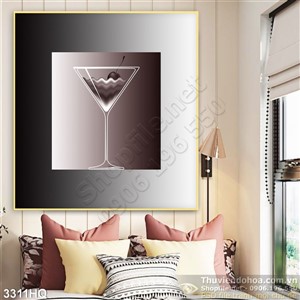 Tranh ly nước ép