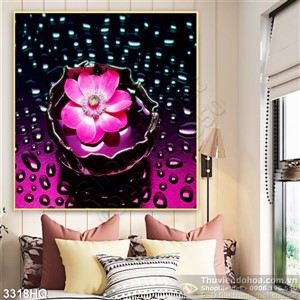 Tranh hoa nghệ thuật treo tường phòng khách