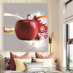 Tranh quả táo đỏ