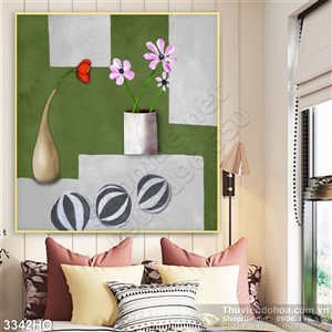 Tranh hoa sơn dầu đẹp