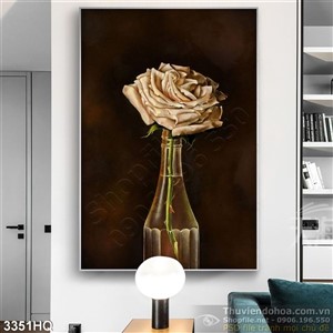 Tranh hoa hồng trang trí treo tường