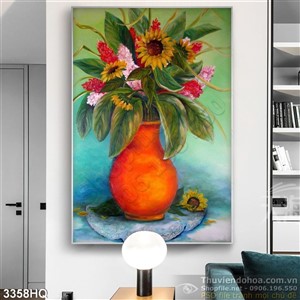 Tranh hoa hướng dương trang trí