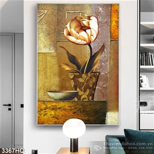 Tranh hoa tulip trang trí treo tường