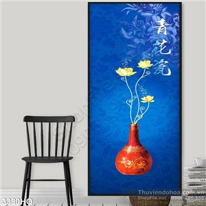 Tranh bình hoa trang trí phòng khách