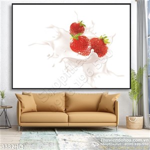 Tranh nước ép quả dâu