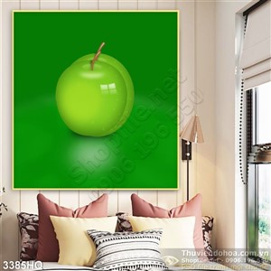 Tranh quả táo xanh