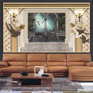 Tranh cửa sổ cổ điển trang trí